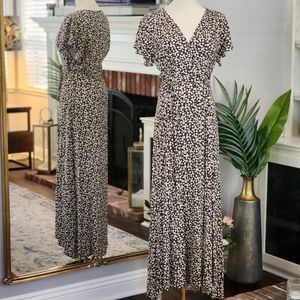 French Connection UK. Floral Dress. Color: Black and Cream Size: 6